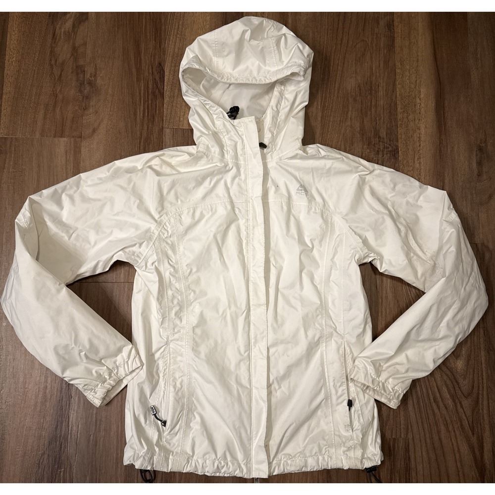 Y2K Nike ACG Fit Storm 3 Jacket Sz Small S Full Zip Fair Condition White